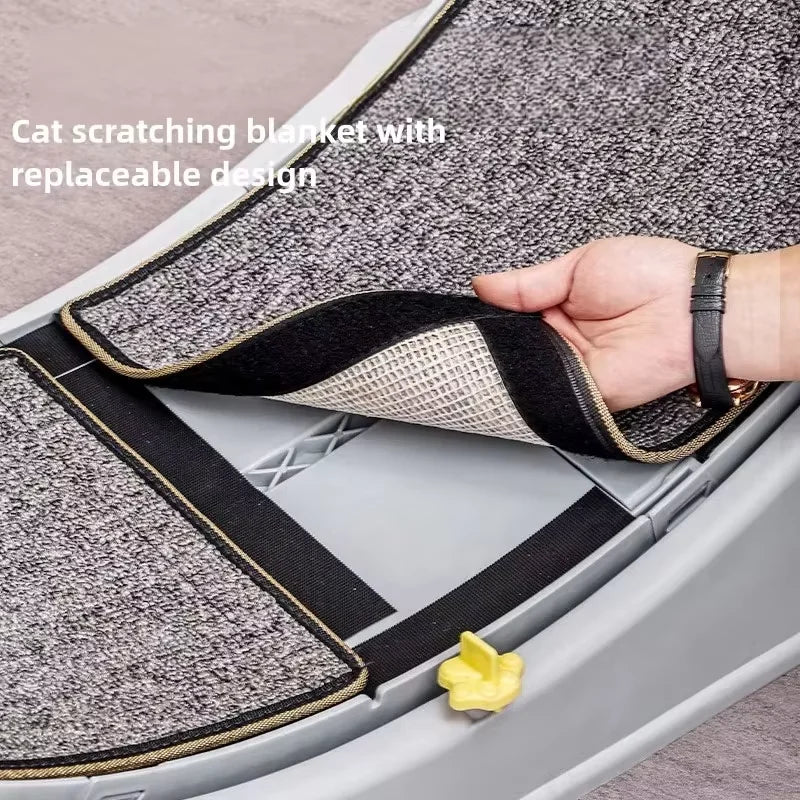 Cat Treadmill Silent Pet Fitness Roller Anti Pinch Foot Exercise Running Wheel With Detachable Carpet Cat Climbing Frame Pet Toy